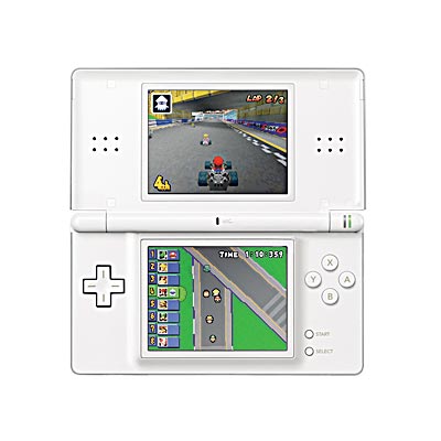 A Nintendo DS Lite in white yesterday