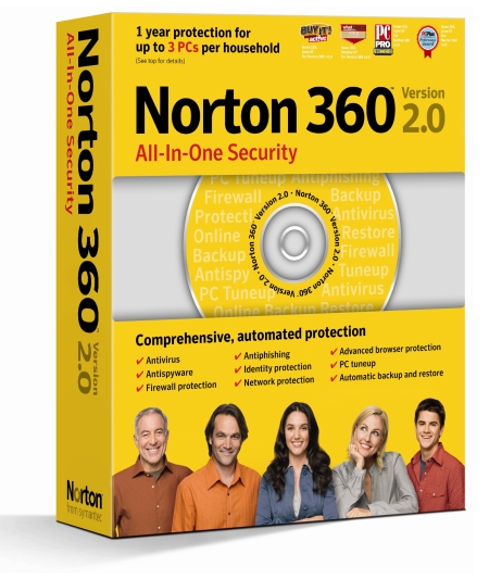 Symantec Norton 360 all-in-one security version 2.0